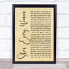 Garth Brooks She's Every Woman Rustic Script Song Lyric Quote Music Print