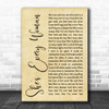 Garth Brooks She's Every Woman Rustic Script Song Lyric Quote Music Print