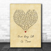 Lena Martell One Day At A Time Vintage Heart Song Lyric Quote Music Print