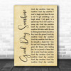 The Beatles Good Day Sunshine Rustic Script Song Lyric Quote Music Print