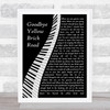 Elton John Goodbye Yellow Brick Road Piano Song Lyric Quote Music Print