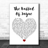 L.A. Guns The Ballad Of Jayne White Heart Song Lyric Quote Music Print