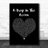 Ron Pope A Drop In The Ocean Black Heart Song Lyric Quote Music Print