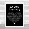 The Cult She Sells Sanctuary Black Heart Song Lyric Quote Music Print