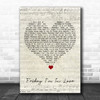 The Cure Friday I'm In Love Script Heart Song Lyric Quote Music Print