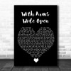 Creed With Arms Wide Open Black Heart Song Lyric Quote Music Print