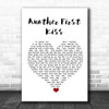 They Might Be Giants Another First Kiss White Heart Song Lyric Quote Music Print