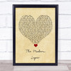 Frightened Rabbit The Modern Leper Vintage Heart Song Lyric Quote Music Print