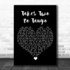 Louis Armstrong Takes Two to Tango Black Heart Song Lyric Quote Music Print