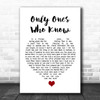 Arctic Monkeys Only Ones Who Know White Heart Song Lyric Quote Music Print