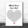 Jack Savoretti What More Can I Do White Heart Song Lyric Quote Music Print