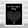 Sheena Easton For Your Eyes Only Black Heart Song Lyric Quote Music Print