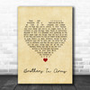 Dire Straits Brothers In Arms Vintage Heart Song Lyric Quote Music Print