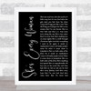 Garth Brooks She's Every Woman Black Script Song Lyric Quote Music Print