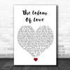 Billy Ocean The Colour Of Love White Heart Song Lyric Quote Music Print