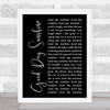 The Beatles Good Day Sunshine Black Script Song Lyric Quote Music Print