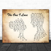 David Gray The One I Love Man Lady Couple Song Lyric Quote Music Print