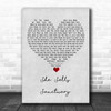 The Cult She Sells Sanctuary Grey Heart Song Lyric Quote Music Print