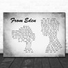 Hozier From Eden Man Lady Couple Grey Song Lyric Quote Music Print