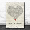 The Beautiful South Song For Whoever Script Heart Song Lyric Quote Music Print