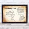Angels & Airwaves Saturday Love Man Lady Couple Song Lyric Quote Music Print