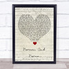 The Divine Comedy Norman And Norma Script Heart Song Lyric Quote Music Print