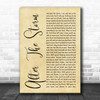 Mumford & Sons After The Storm Rustic Script Song Lyric Quote Music Print