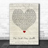 Stereophonics Mr And Mrs Smith Script Heart Song Lyric Quote Music Print