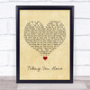 Don Henley Taking You Home Vintage Heart Song Lyric Quote Music Print