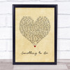 Rob Thomas Something to Be Vintage Heart Song Lyric Quote Music Print