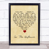 Hercules Go The Distance Vintage Heart Song Lyric Quote Music Print