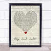 Train Hey, Soul Sister Script Heart Song Lyric Quote Music Print