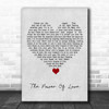 Dalton Harris ft James Arthur The Power Of Love Grey Heart Song Lyric Quote Music Print