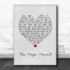 The Drifters This Magic Moment Grey Heart Song Lyric Quote Music Poster Print