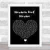 The Divine Comedy Norman And Norma Black Heart Song Lyric Quote Music Print