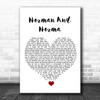 The Divine Comedy Norman And Norma White Heart Song Lyric Quote Music Print