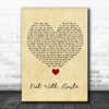 Mumford & Sons Not With Haste Vintage Heart Song Lyric Quote Music Print