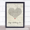 Avril Lavigne Keep Holding On Script Heart Song Lyric Quote Music Print