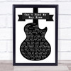 Blind Faith Can't Find My Way Home Black & White Guitar Song Lyric Music Wall Art Print