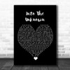 Idina Menzel Into The Unknown Black Heart Song Lyric Quote Music Print