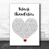 Biffy Clyro Black Chandelier White Heart Song Lyric Quote Music Print