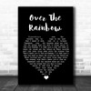 Eva Cassidy Over The Rainbow Black Heart Song Lyric Quote Music Print