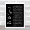 Blink-182 Pin The Grenade Black Script Song Lyric Quote Music Print