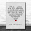 Green Day Give Me Novacaine Grey Heart Song Lyric Quote Music Print