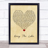The Amity Affliction Drag The Lake Vintage Heart Song Lyric Quote Music Print