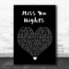 Cliff Richard Miss You Nights Black Heart Song Lyric Quote Music Print