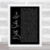 Joni Mitchell Both Sides Now Black Script Song Lyric Quote Music Print