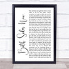 Joni Mitchell Both Sides Now White Script Song Lyric Quote Music Print