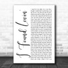 Fatback Band I Found Lovin' White Script Song Lyric Quote Music Print