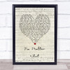 Boyzone No Matter What Script Heart Song Lyric Quote Music Print